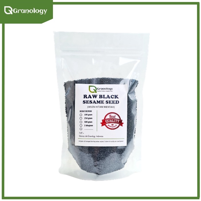 

KODE Y34G Biji Wijen Hitam Black Sesame Seed 5 gram by Granology