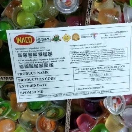 

KODE V29A INACO MINI JELLY mix fruit 1 KG ISI jujur 6567 PCS Exp 225