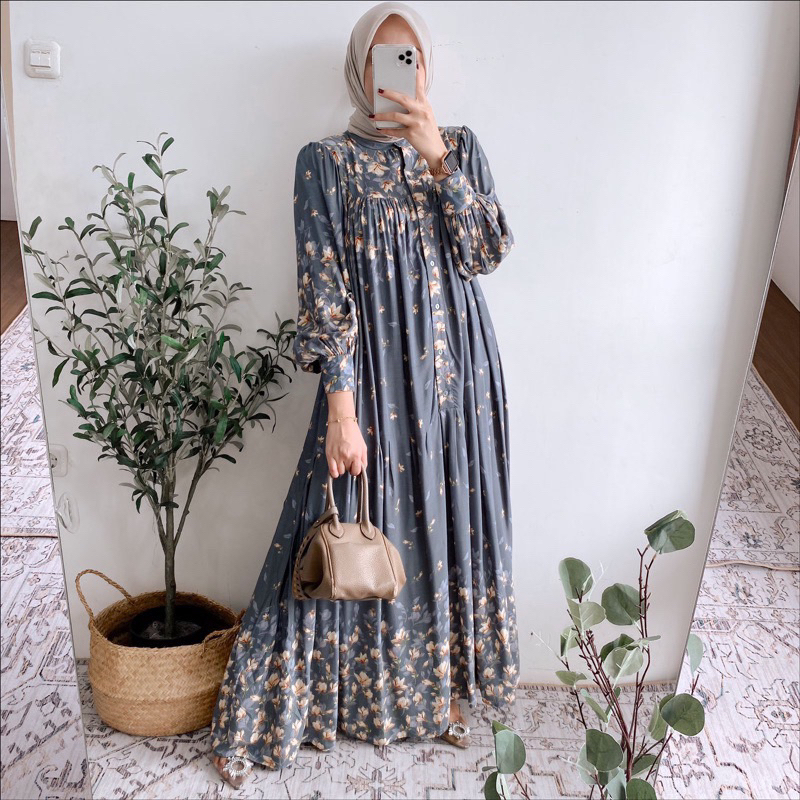 Gamis rayon jumbo kekinian terbaru // Gamis Elsa Rayon LD 120