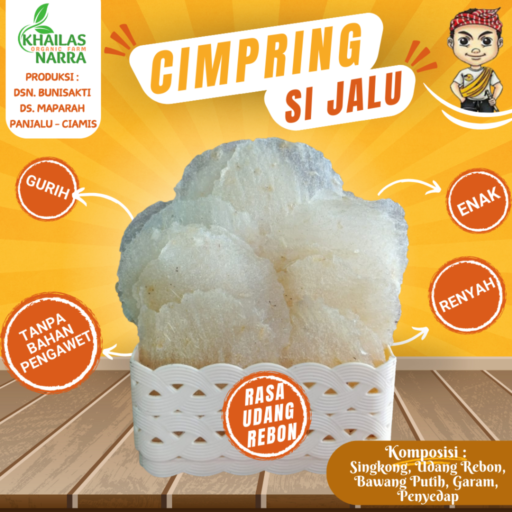 

Cimpring / Kicimpring / Opak / Snack Rasa udang 1 kg