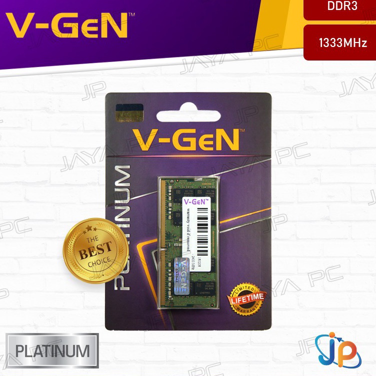 ART W42G Memory RAM VGen Platinum Sodimm 4GB DDR3 PC16 1333Mhz
