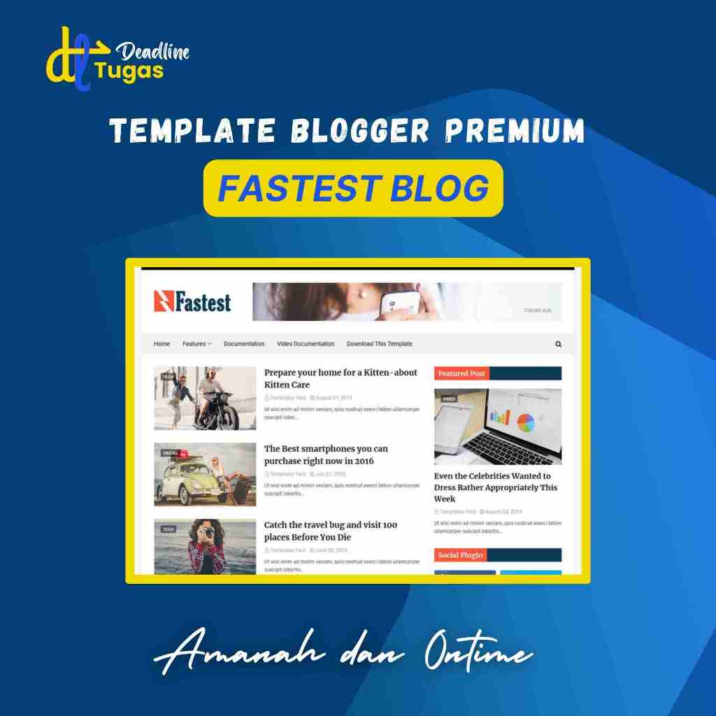 Template Blogger Premium Fastest Blog