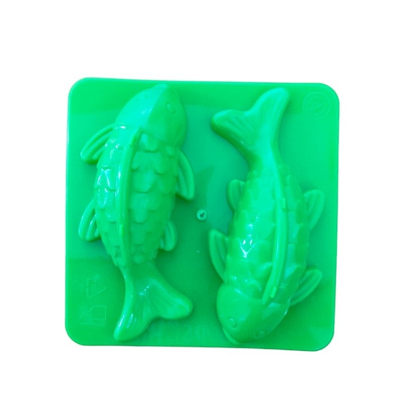 Cetakan Puding Jelly Plastik Ikan Koi Sedang isi 2cav