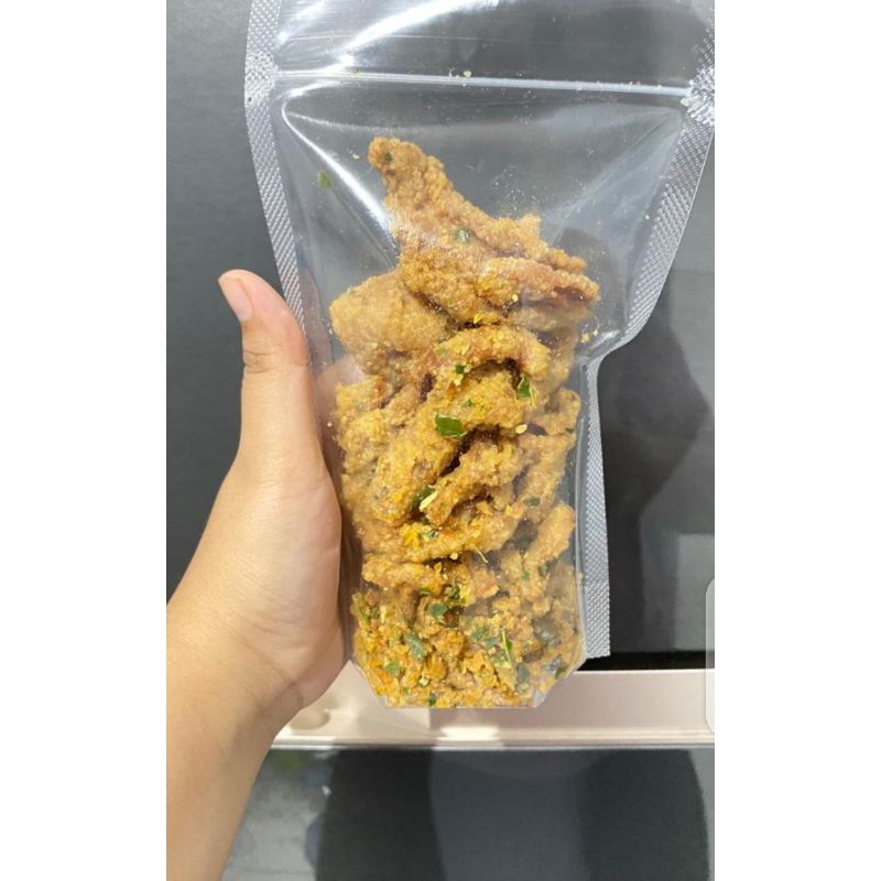 

Keripik Kulit Ayam Renyah Gurih 250gram