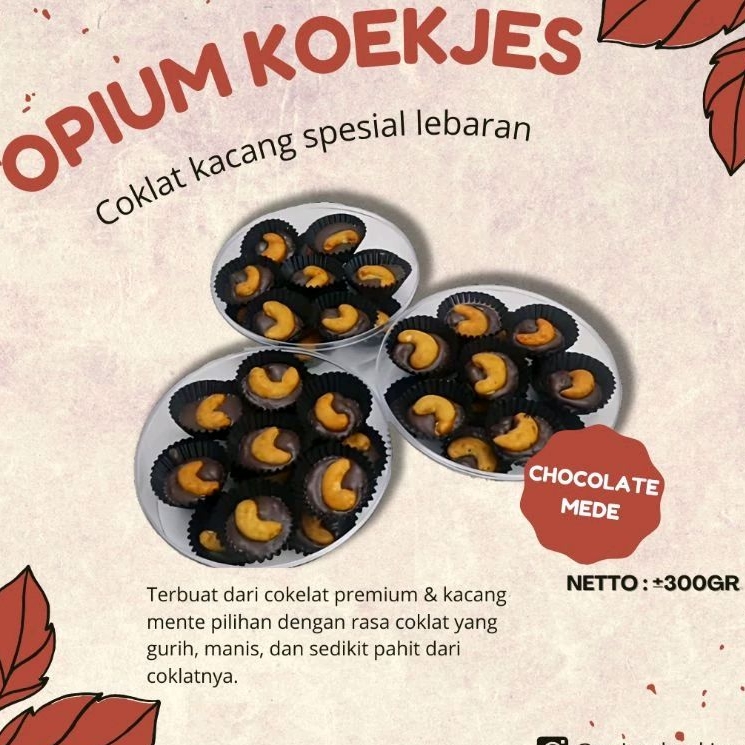 

Chocolate Mede Homemade By "Opium Koekjes" Halal.