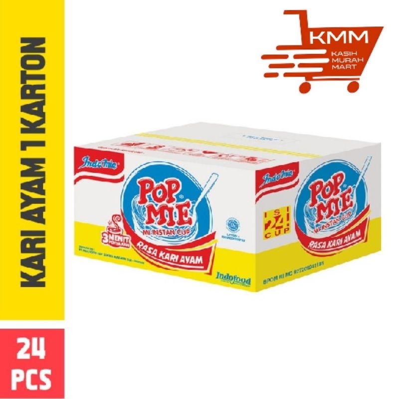 

POP MIE KARI AYAM 1 DUS ISI 24 PCS