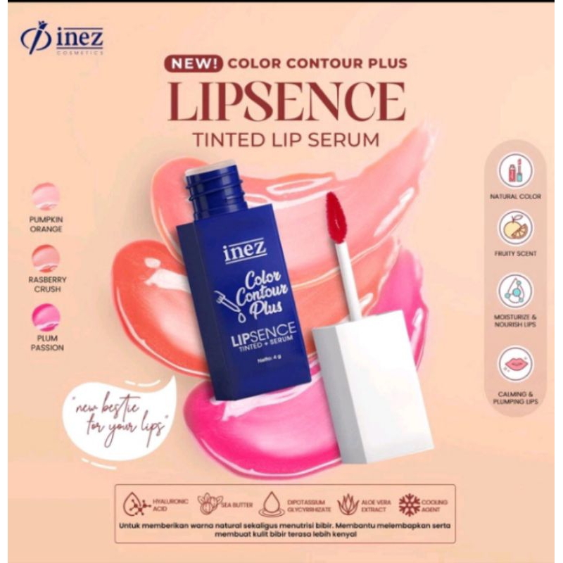 INEZ Lipsence Tinted Lip Serum/Lip Serum Inez/Lip Tint Inez