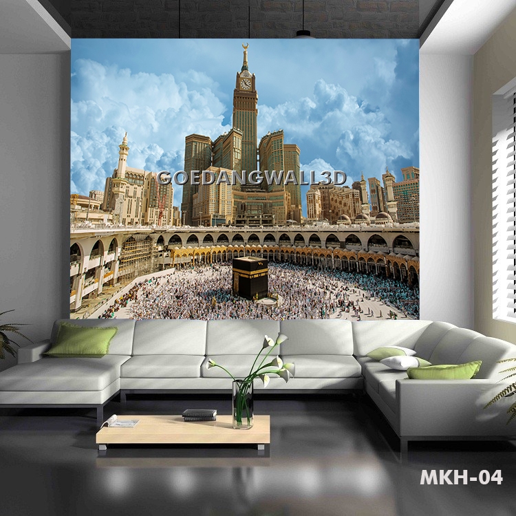 Wallpaper Custom 3D Islamic kabah wallpaper mekah Wallpaper dinding motif Kabah mekah