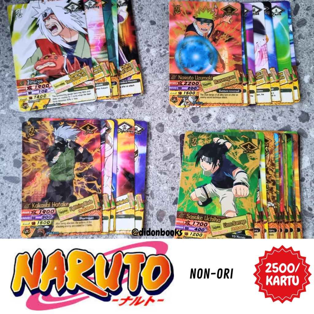 KARTU NARUTO NARUTIMATE NINJA FIGHT RANDOM NON ORIGINAL MURAH MAINAN KARTU ANAK