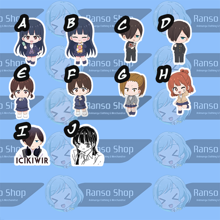 

Stiker Boku no Kokoro no Yabai Yatsu Chibi | Sticker Vinlyl The Dangers in My Heart Chibi | Stiker Glossy Doff Yamada Anna Chibi | Sticker Game Anime Waifu Husbu Manga BokuYaba