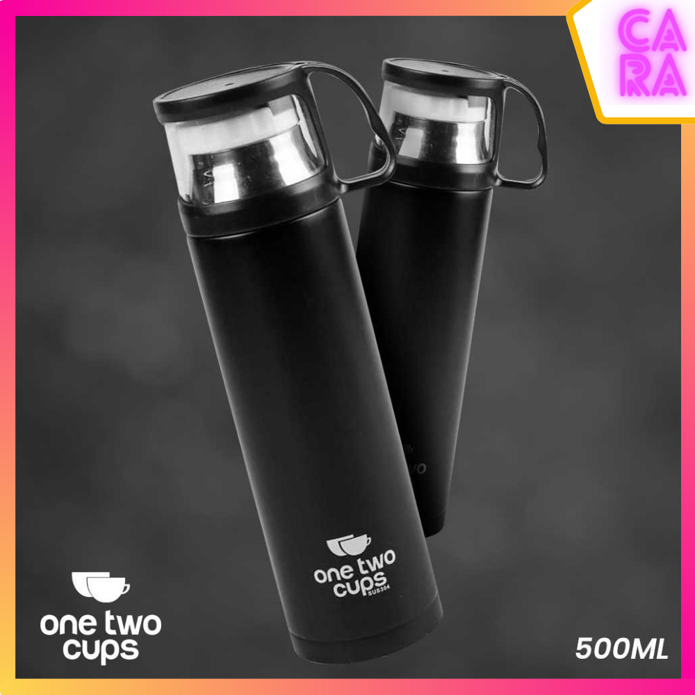 Botol Minum Termos Air Panas Dingin Tutup Gelas 500ml SUS304