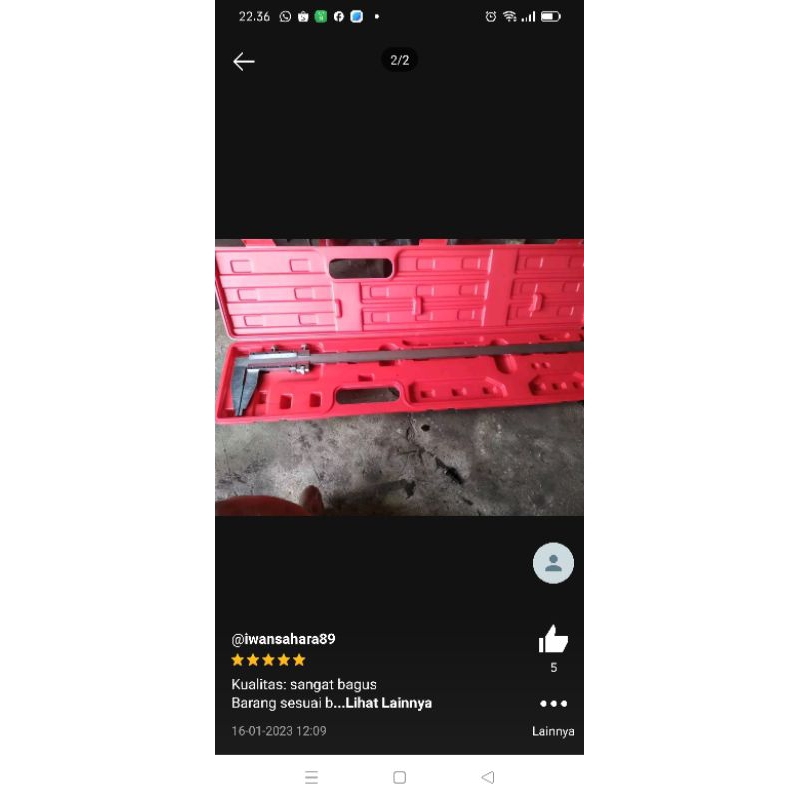 

RB sigmat toki 24 in - vernier caliper toki 600mm - jangka sorong ori baru