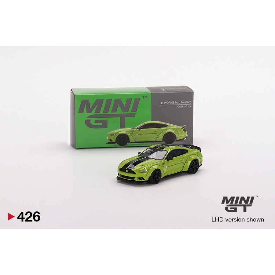 MINI GT MINIGT 426 LB-Works Ford Mustang Grabber Lime