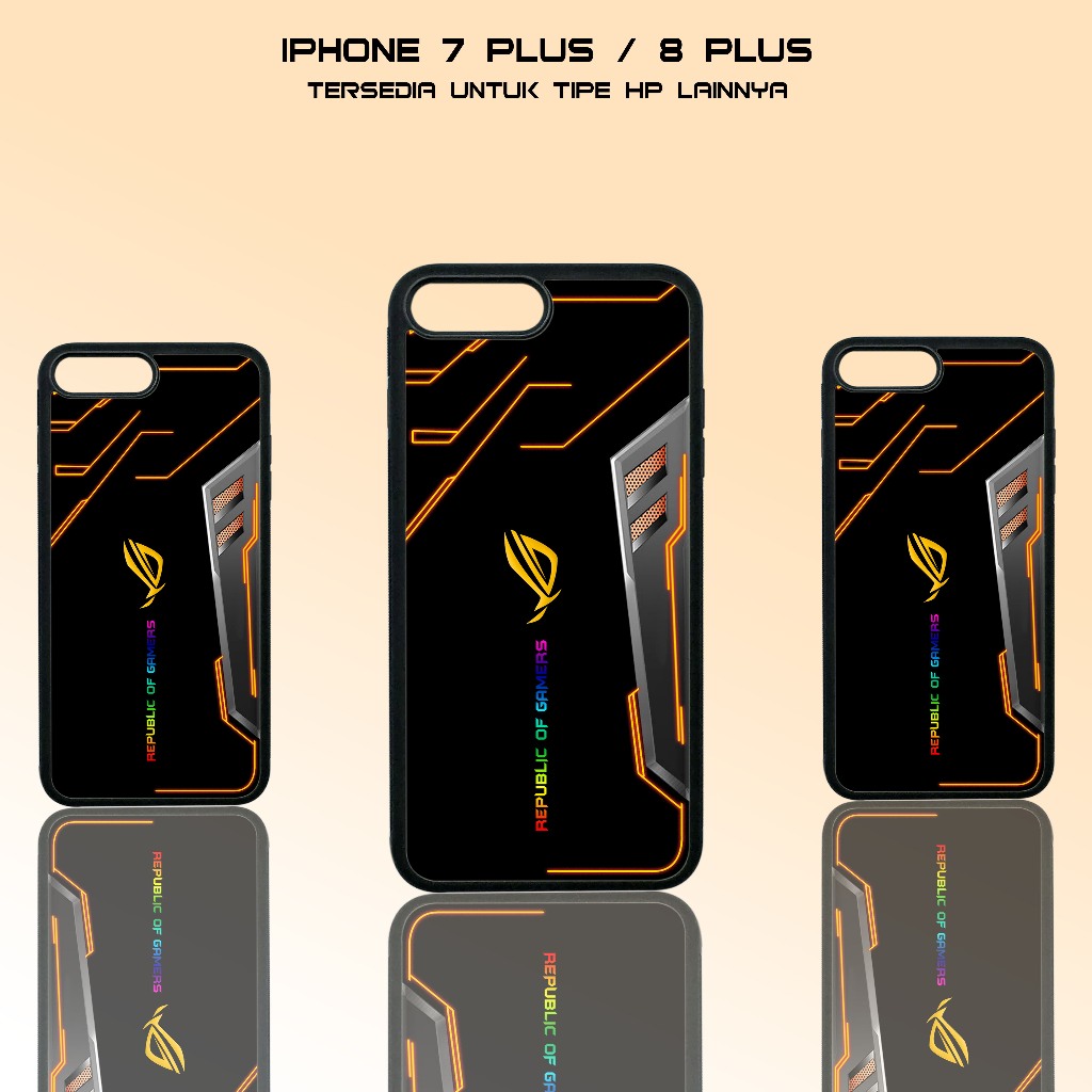 Case Iphone 7 Plus / 8 Plus - Casing Iphone 7 Plus / 8 Plus - ( ROG GAMERS ) - Case Glossy - Case Hp