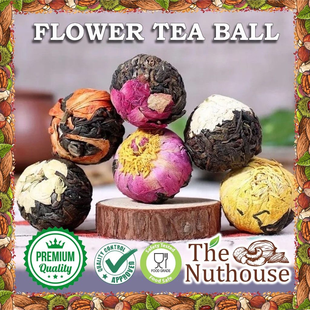 

Pressed Flower Tea Ball / Bola Teh Bunga [Instant Tea]