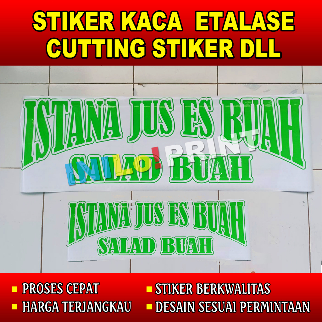 Stiker Etalase Cutting Stiker Gerobak Bakso Nasi Padang Nasi Goreng DLl