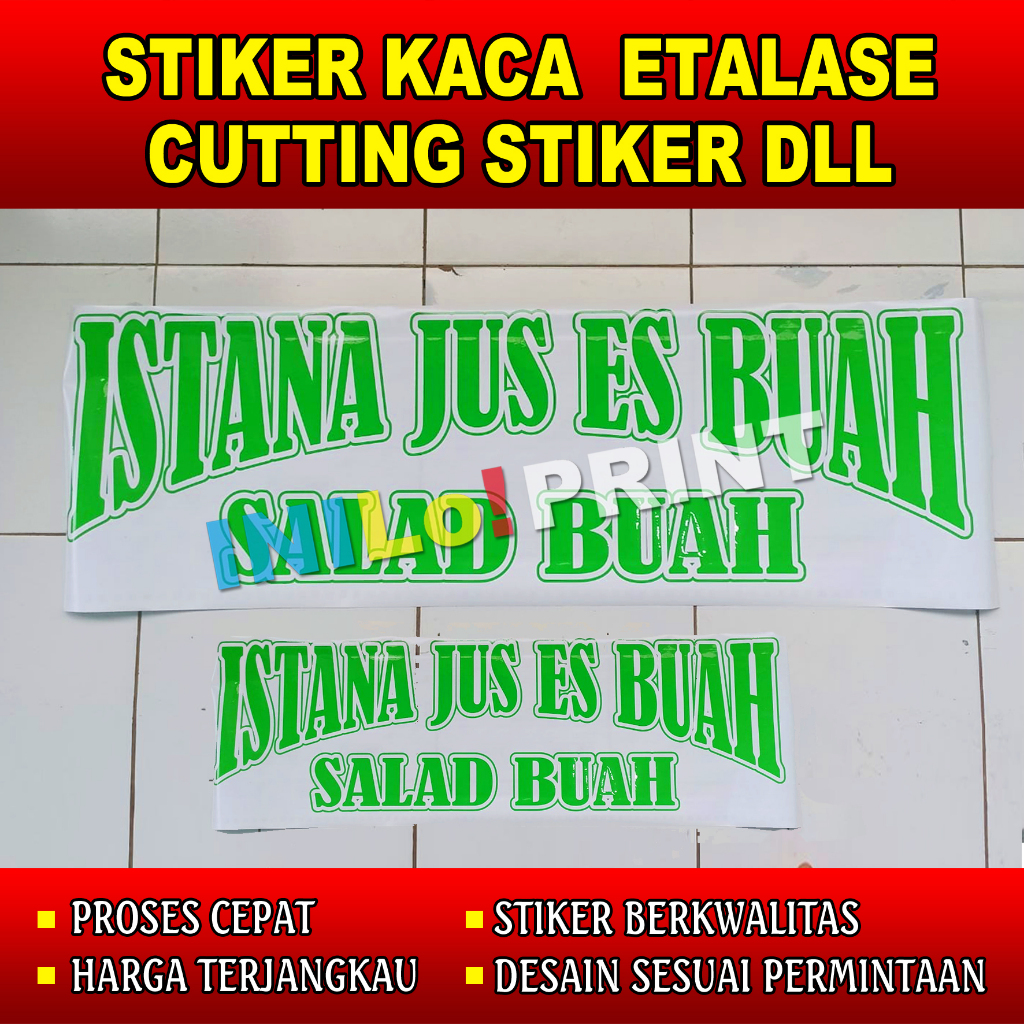 Stiker Etalase Cutting Stiker Gerobak Bakso Nasi Padang Nasi Goreng DLl