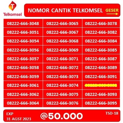 Promo NOMOR CANTIK TELKOMSEL BAGUS DCK