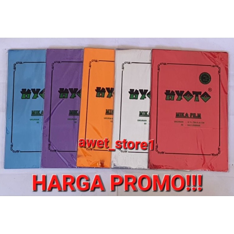 

Murah Cover Plastik Mika Jilid F4 Kyoto 1 Pak isi 1 lbr VDI