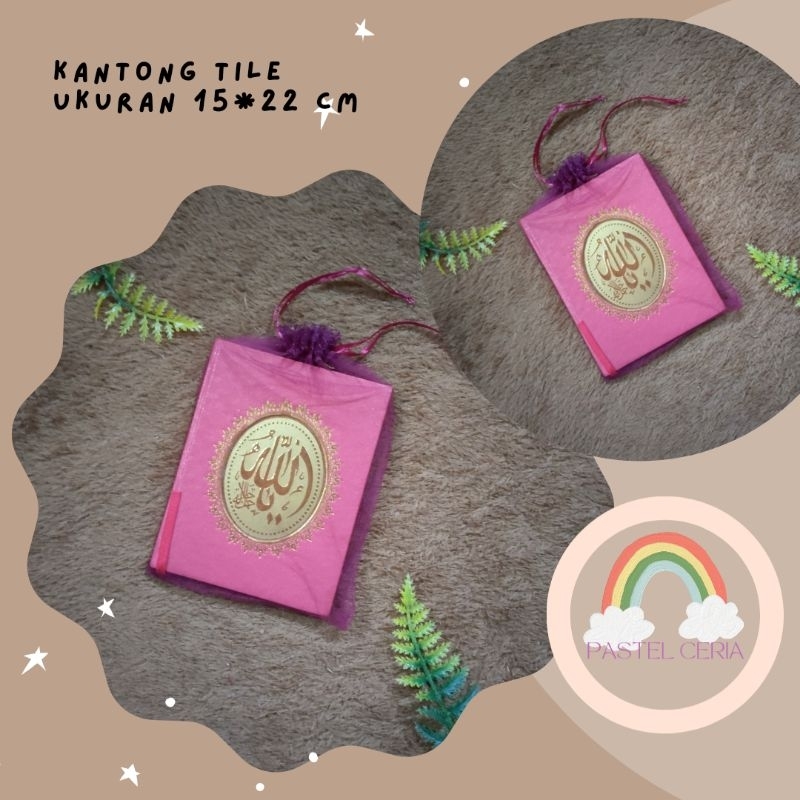 Kantong Tile Yasin - kantong tile serut - kantong tile souvenir