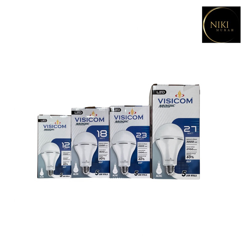 Lampu LED EMERGENCY VISICOM / LED MAGIC VISICOM 12W, 18W, 23W, dan 27W