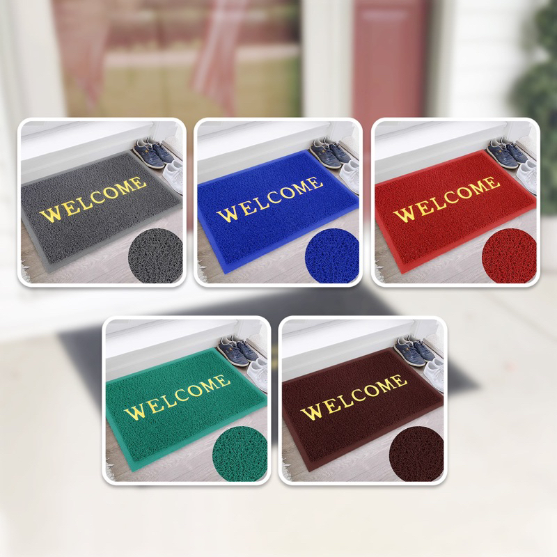 Keset kaki welcome anti slip alas kaki karet keset welcome