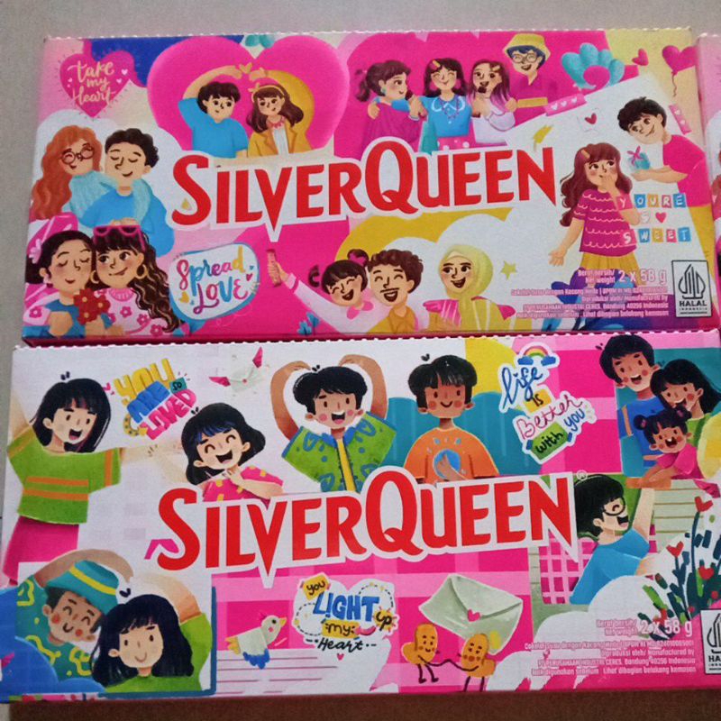 

Silverqueen Edisi Valentine buy 1 get 1 (2*58gram)