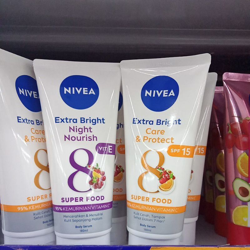 NIVEA HANDBODY LOTION EXTRA BRIGHT 8 SUPER FOOD