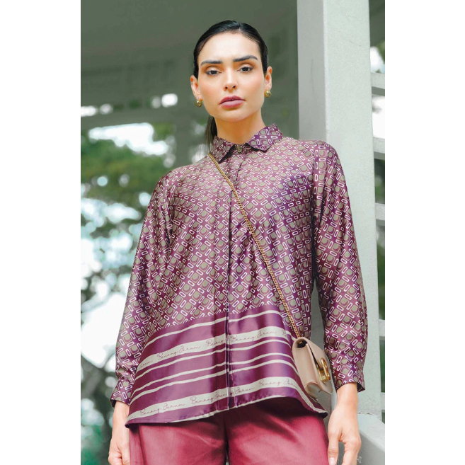 Benang Jarum Aquila Basic Shirt - Rose Wood XS S M L XL XXL