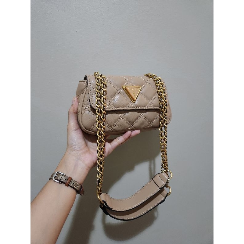 Guess mini rantai | Tas sling bag mini ala cendol