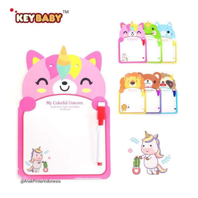 

[ KEY BABY ] PAPAN TULIS MINI ANAK / WHITE BOARD KECIL