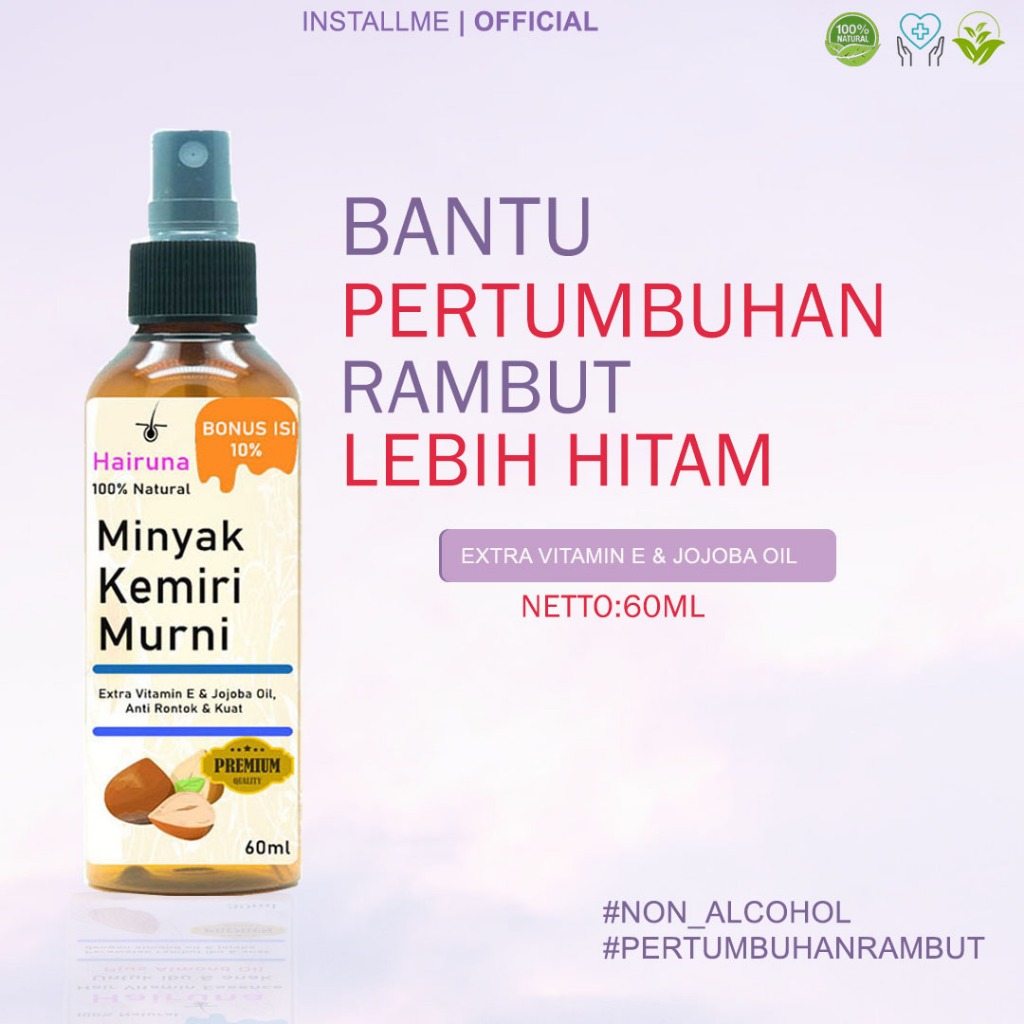 Minyak Kemiri Untuk Rambut Penumbuh Rambut Minyak Kemiri Rambut Pelebat Rambut Minyak Rambut Kemiri 