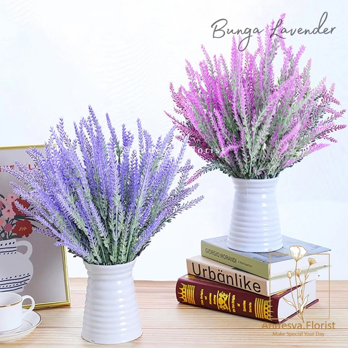 Bunga Lavender / Bunga Plastik Tanaman Artifical Bunga Palsu Lavender / bunga hias plastik