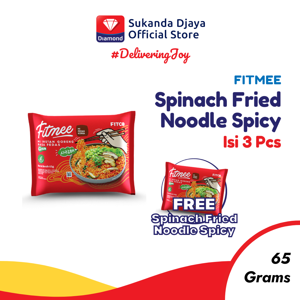 

Fitmee Mie Instan Bayam Goreng Pedas [BUY 3 FREE 1]