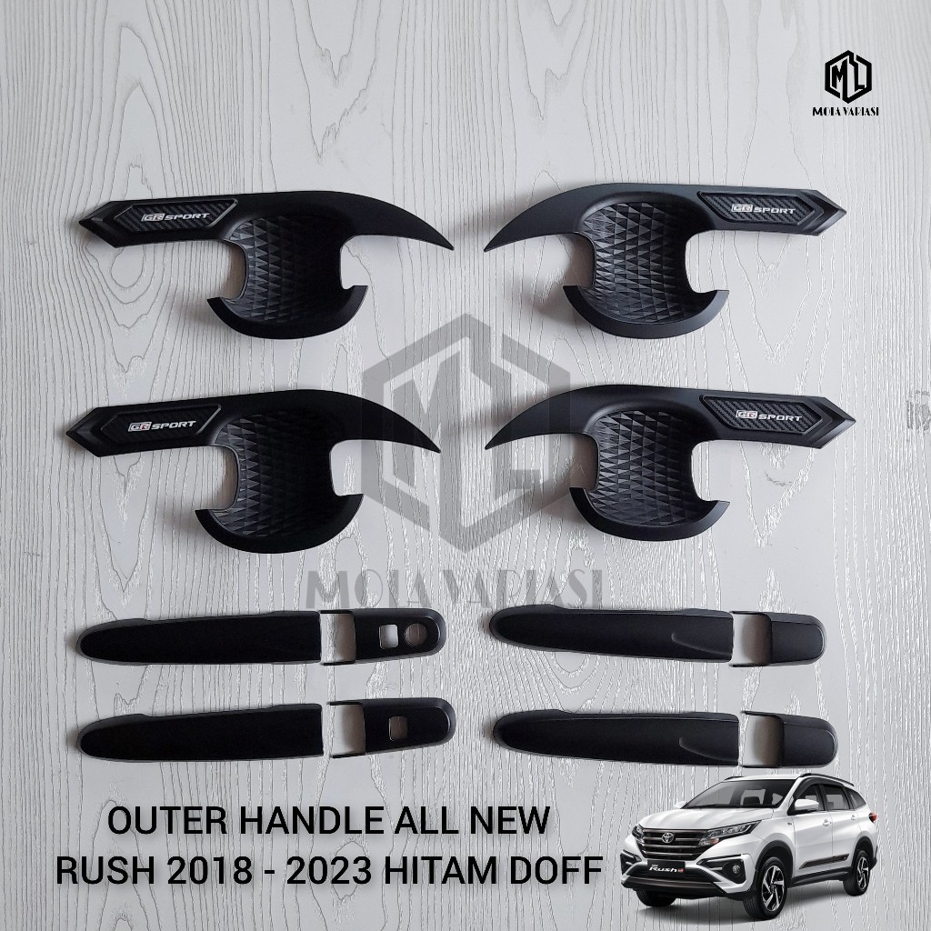 Outer Handle Pintu Mobil All New Rush 2018 - 2023 GR Sport Hitam Doff