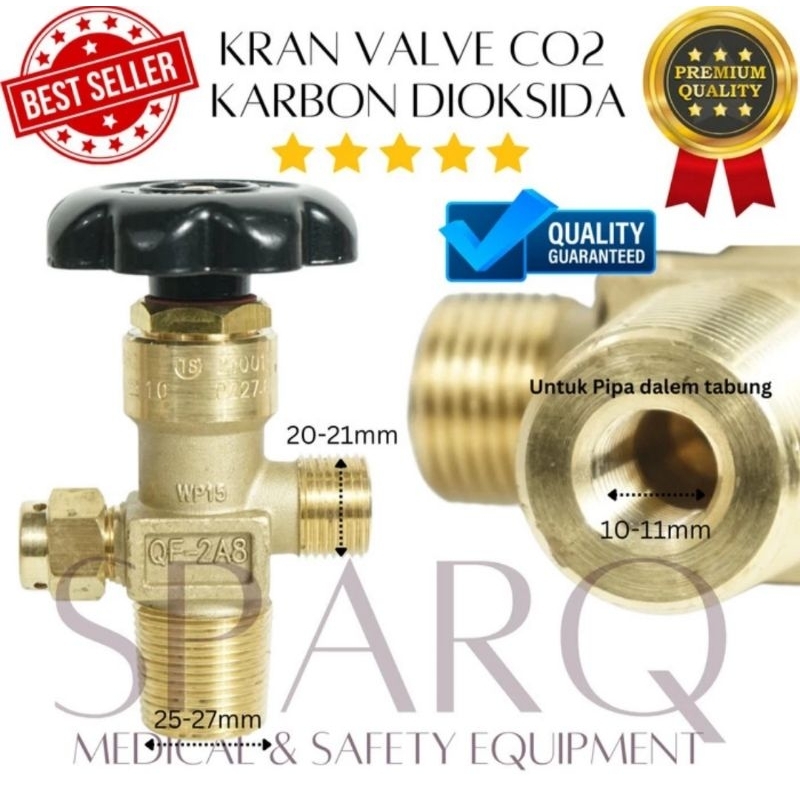 Kran Tabung CO2 - Valve Carbon Dioxide
