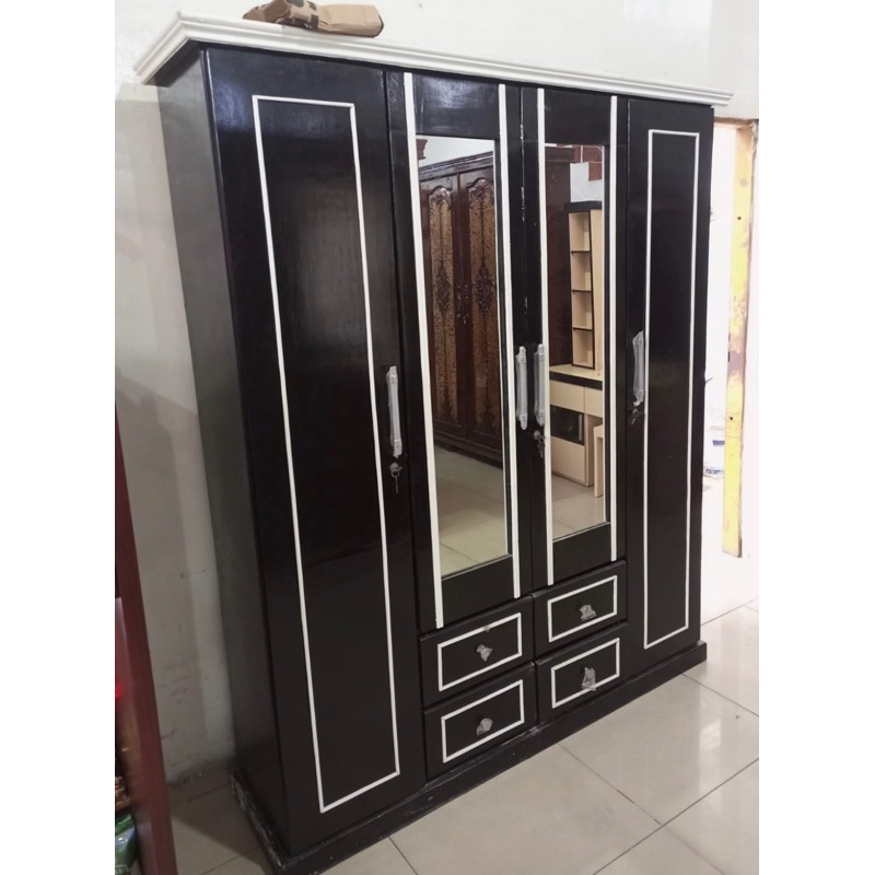 Lemari 4pintu kayu triplek murah