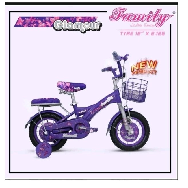 sepeda anak 12 mini family glamour