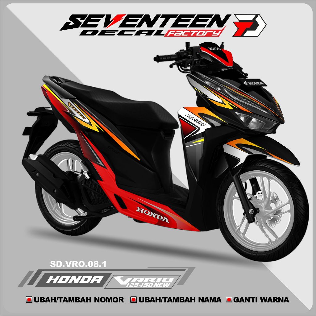 Decal Stiker VARIO NEW 150,125 full Body  Stiker full Body Motor All New Honda Vario VARIO NEW 150,1