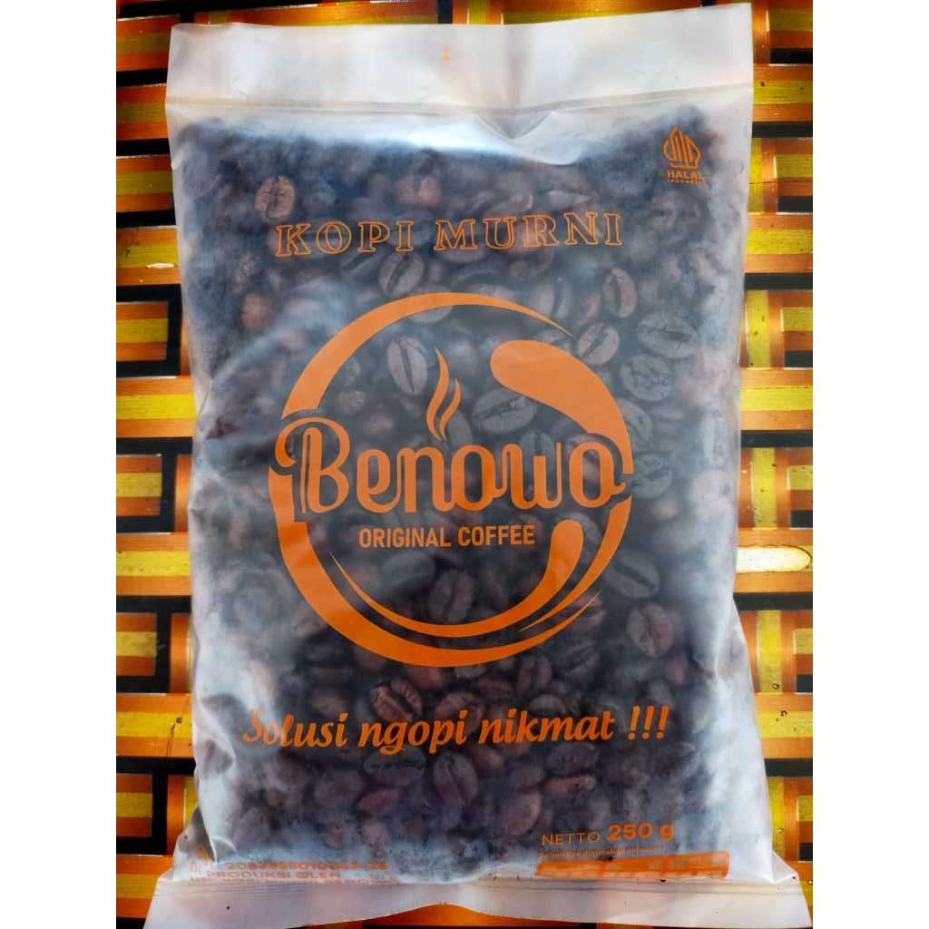 

Kopi Benowo | Biji Kopi Mix 100% Murni | Perpaduan Kopi Lanang dan Robusta Super | 200Gram