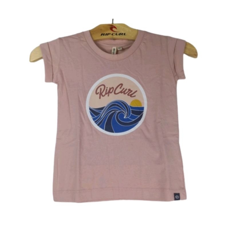 Kaos Ripcurl Original Anak Perempuan A20 Mini keep on tee - dusk pink