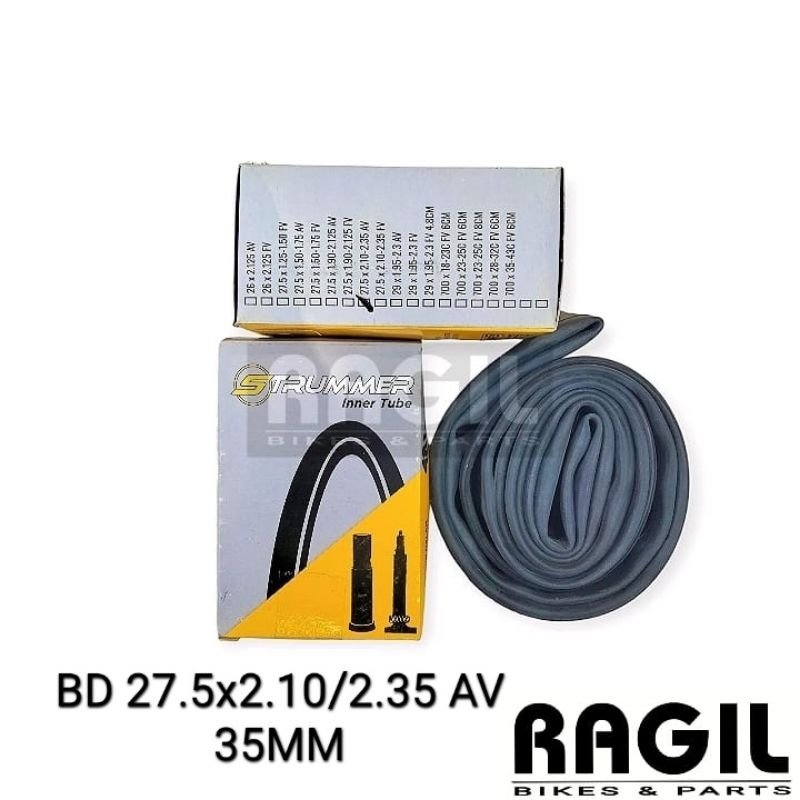 BAN DALAM SEPEDA 27.5x2.10/2.35 STRUMMER BY KENDA DOP MOTOR AV AMERICAN VALVE 35MM 35 MM 27.5 x 2.10
