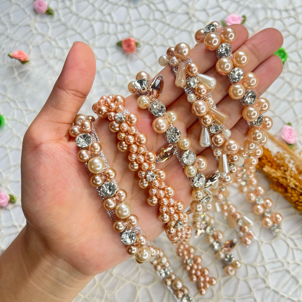 Payet Rangkai Mutiara Nude Series / Payet Mutiara / Payet Pinggang / Payet Leher / Payet Dada