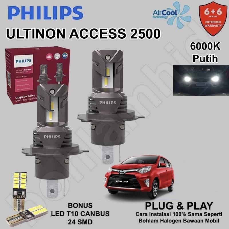 Lampu LED CALYA Philips Ultinon Access 2500 BONUS 2Pcs Lampu LED Senja