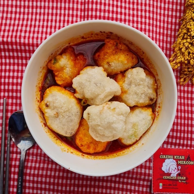 

Cireng Kuah Chili oil isi 10 / Cireng Frozen / cireng mercon