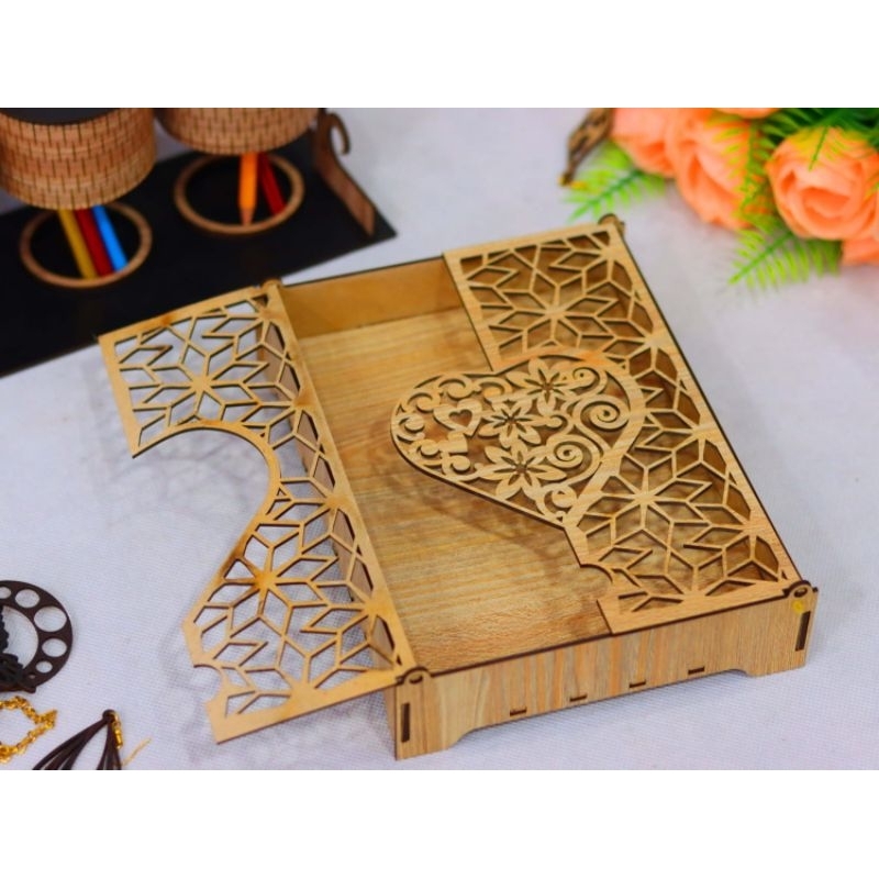 

kotak kado kayu box kayu valentine day, hantaran lamaran pernikahan