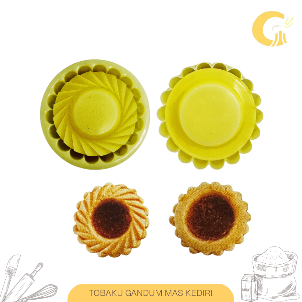 Cetakan Kue Kering Sin Lian Acuan No. 101 - Acuan Sin Lian Kuih Jam Tar Cetakan SinLian Nastar