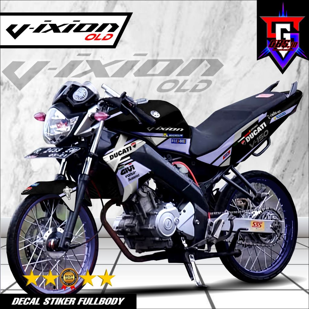 Decal Variasi Fullbody Vixion Old Stiker Motor Vixion Old Fullbody Stiker Motif Racing Fullbody