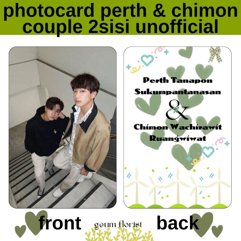 photocard thailand couple chimon & perth 2sisi