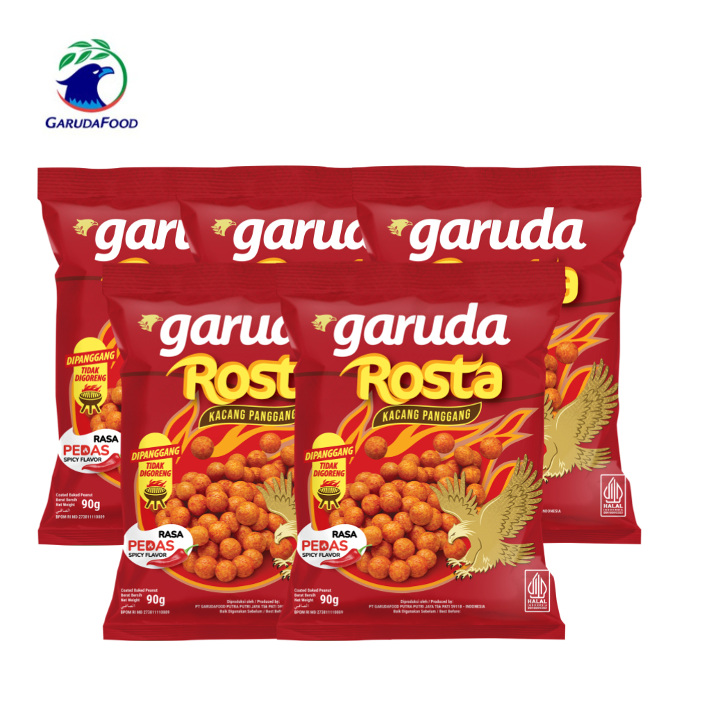 

Garuda Rosta Kacang Oven Rasa Pedas 95gr x5